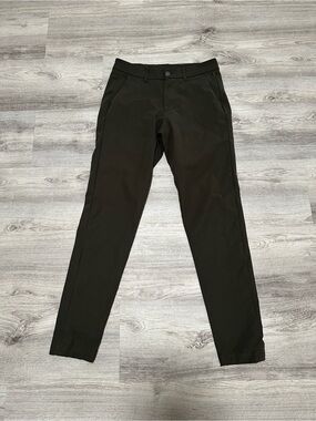 Lululemon ABC Commission Slim Pant Olive Green Warpstreme 28x30